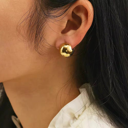 Bold Dome Ball Earrings