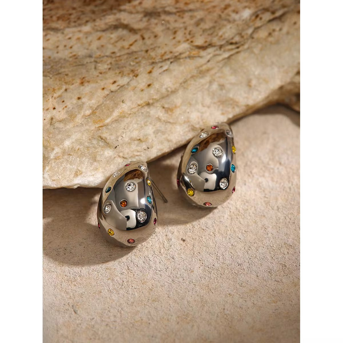 Bold Dome Statement Earrings