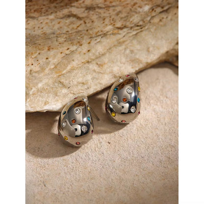 Bold Dome Statement Earrings