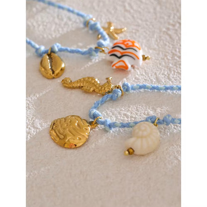 Ocean Charm Rope Bracelets