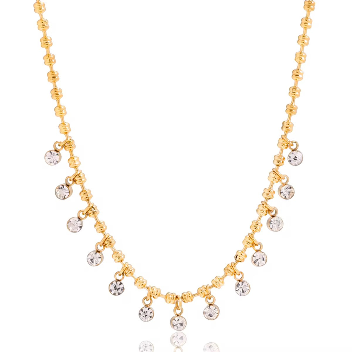 Celestial Crystal Drop Necklace