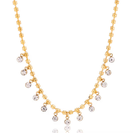 Celestial Crystal Drop Necklace