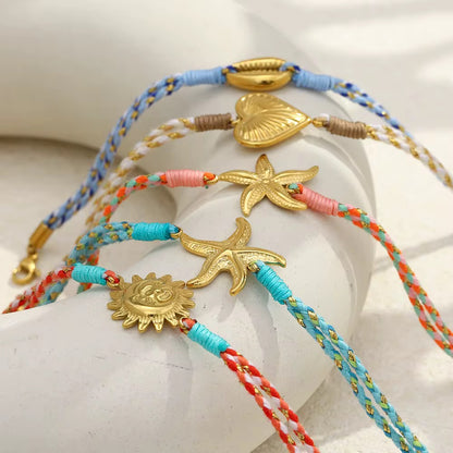 Coastal Charm Rope Bracelets