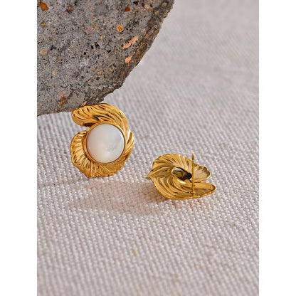 Ocean Pearl Shell Earrings