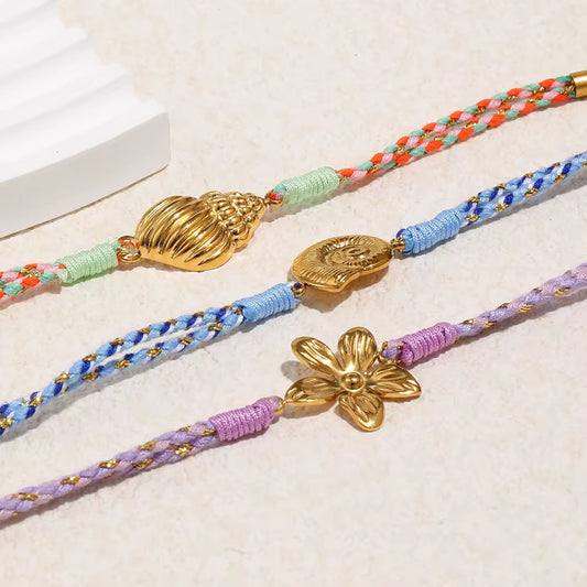 Coastal Charm Braided Bracelets