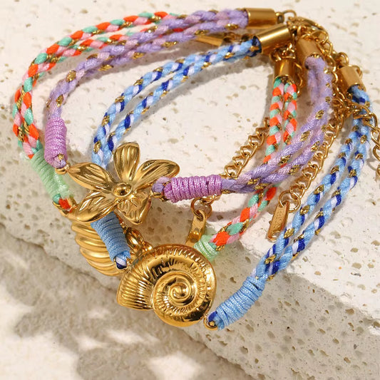 Coastal Charm Braided Bracelets