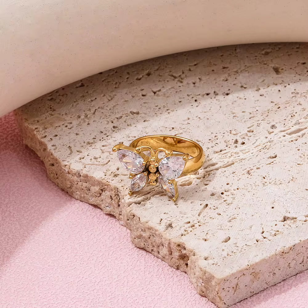 Luxury Butterfly Zircon Statement