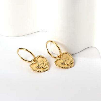 Angel Heart Drop Earrings