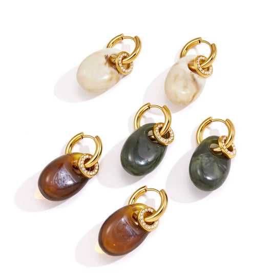Marbella Stone Drop Earrings