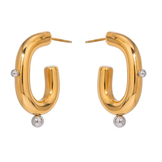 Luna Curve Hoop Earrings