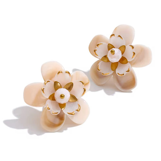 Blossom Pearl Flower Earrings