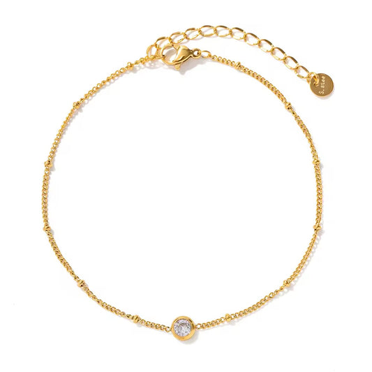 Dainty Crystal Anklet