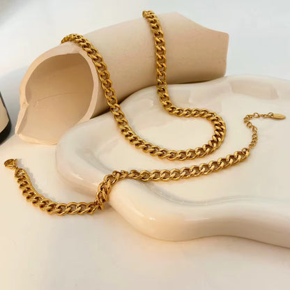 Cuban Link Chain Set