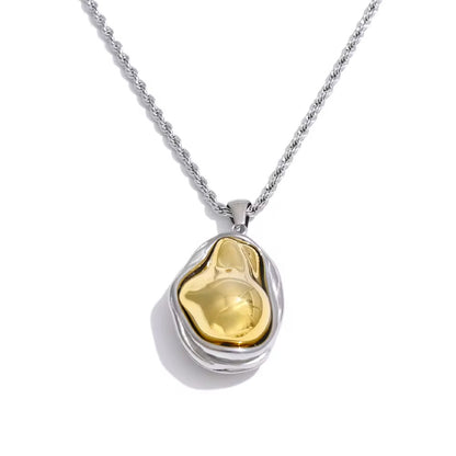 Dual-Tone Organic Jewelry Set