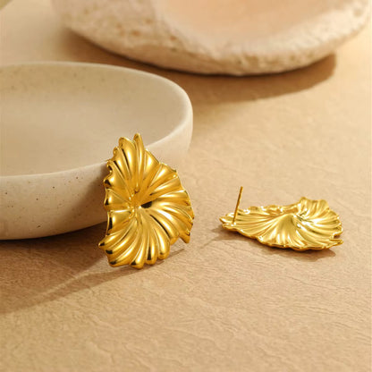 Golden Bloom Statement Earrings
