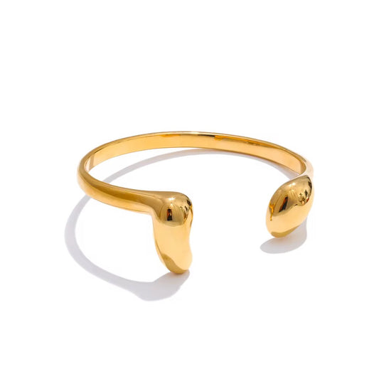 Molten Gold Open Cuff Bracelet