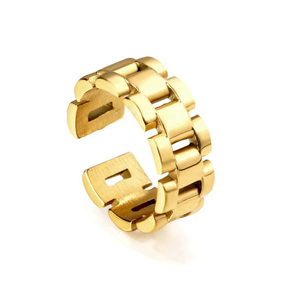 Watch Chain Gold Ring