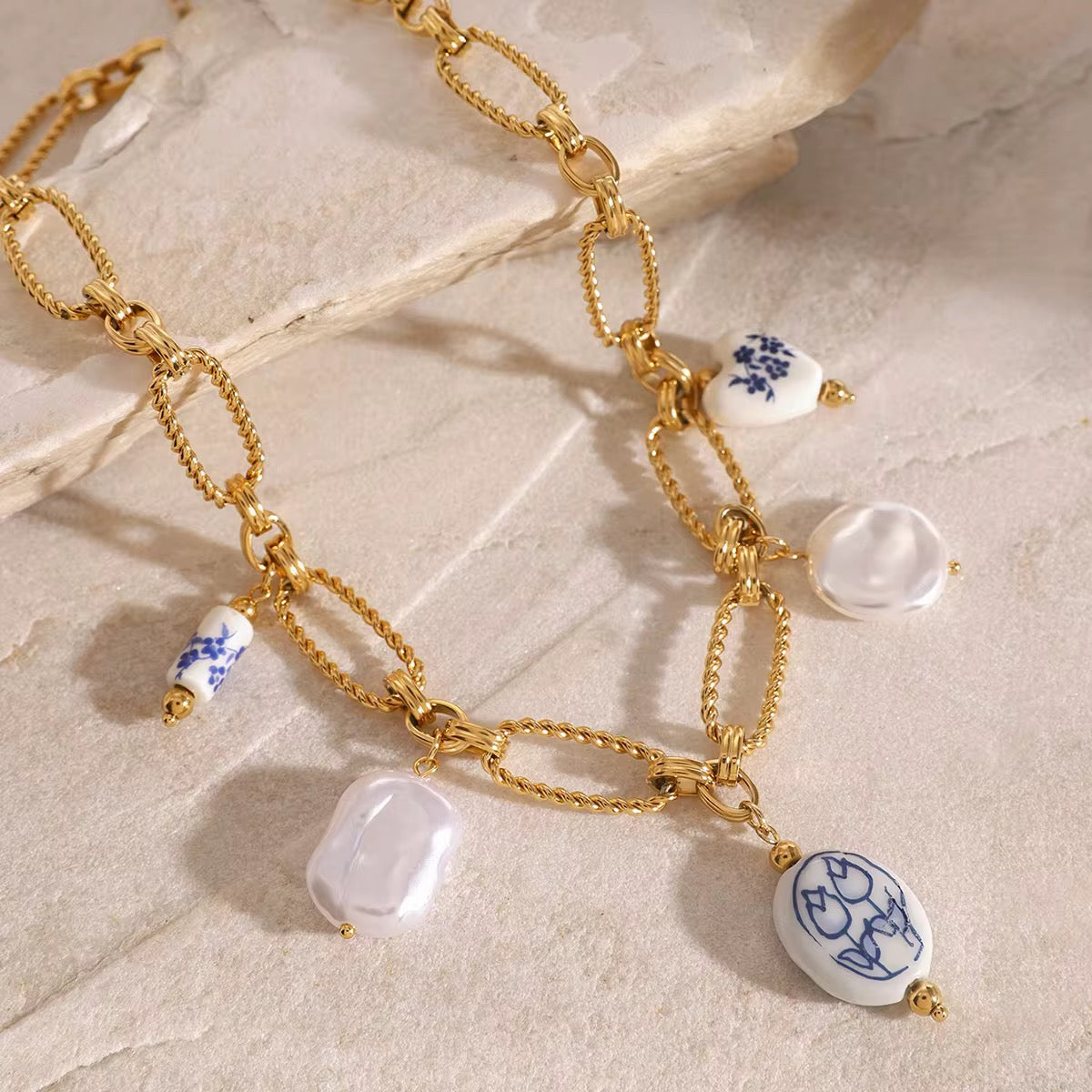 Vintage Charm Chain Necklace