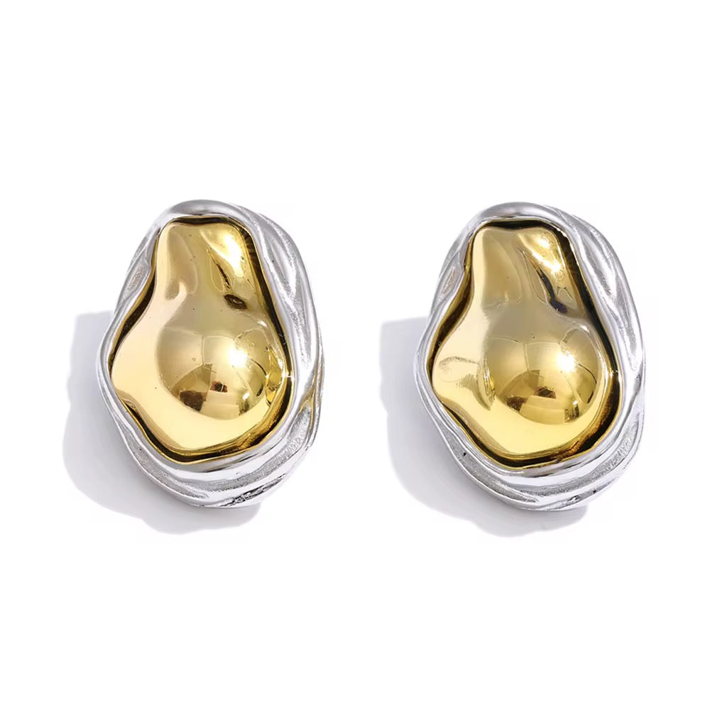 Dual-Tone Organic Jewelry Set