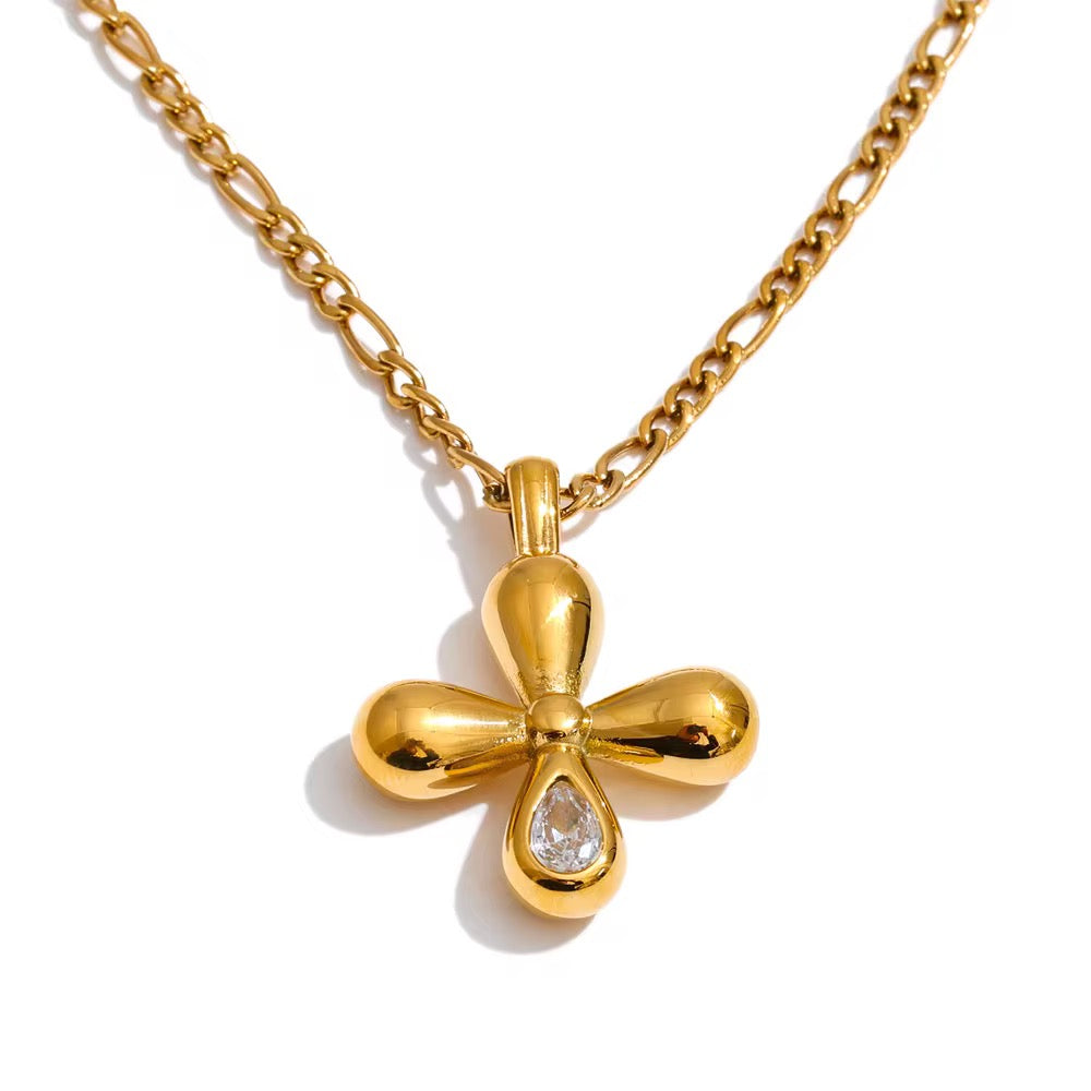 Luxe Cross Pendant Necklace