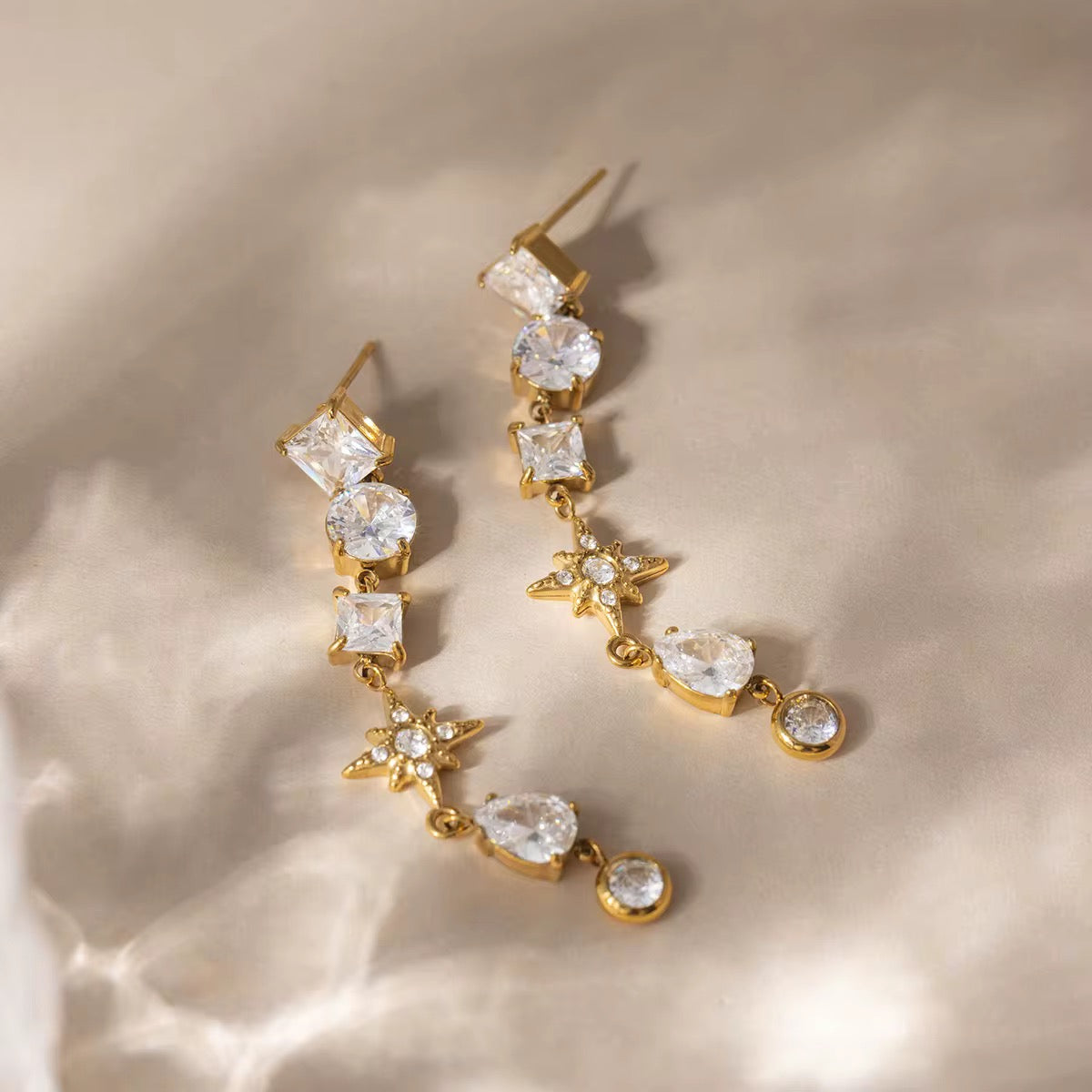Celestial Drop Statement Earrings