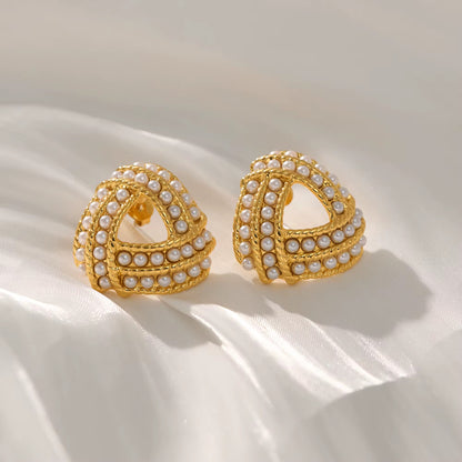 Luxe Oval Crystal Drop Hoops