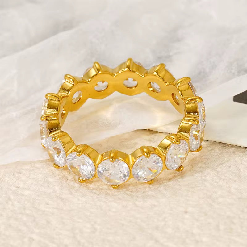 Crystal Eternity Ring