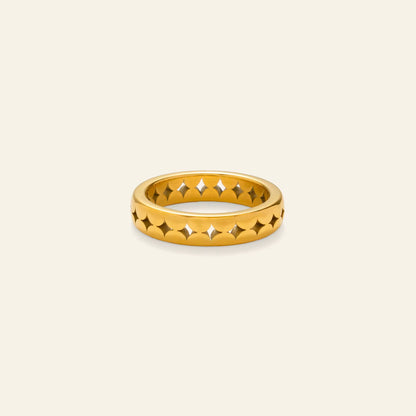 Celestial Star Band Ring