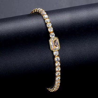 Minimal Crystal Tennis Bracelet
