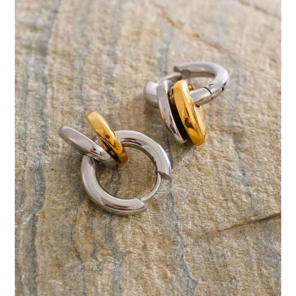 Intertwined Hoop Earrings