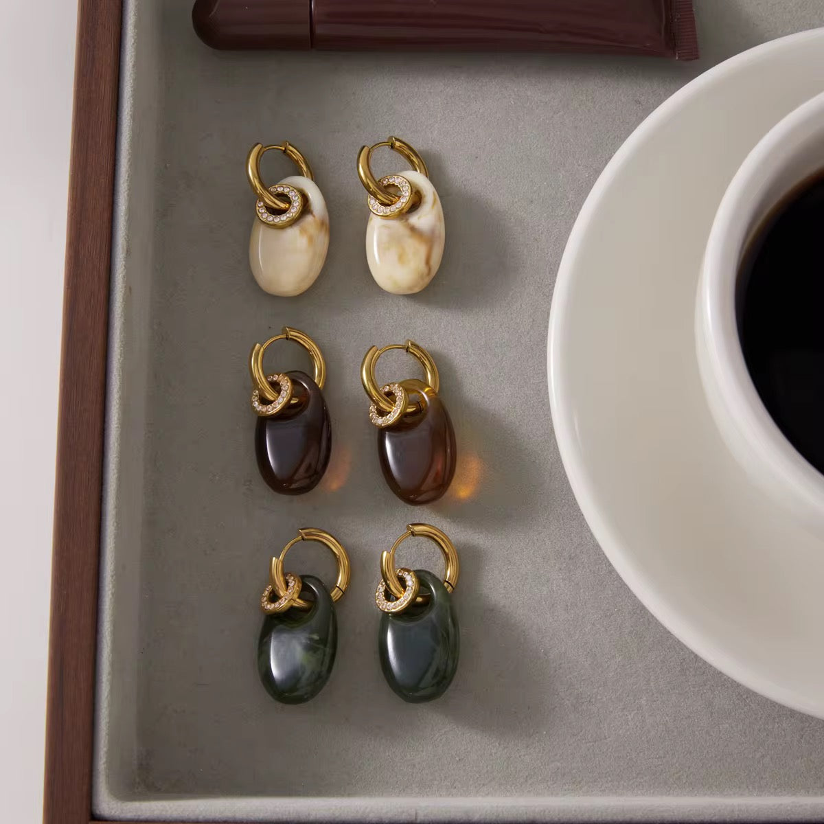 Marbella Stone Drop Earrings