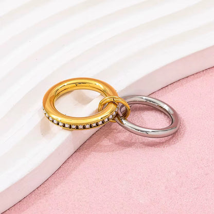 Luxury Two-Tone Zircon Statement Ring