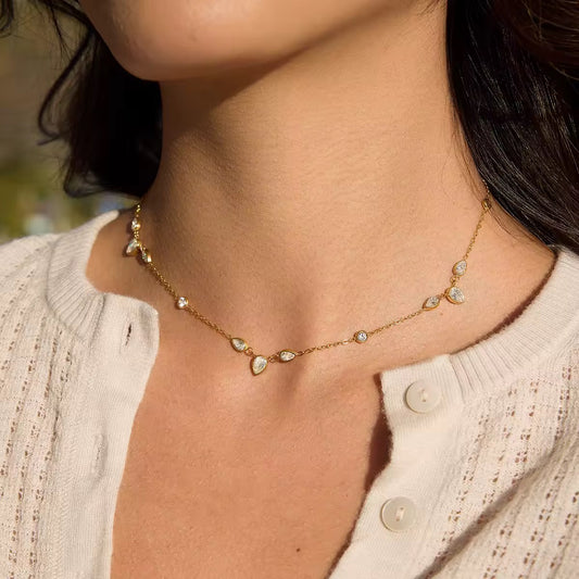 Teardrop Crystal Necklace