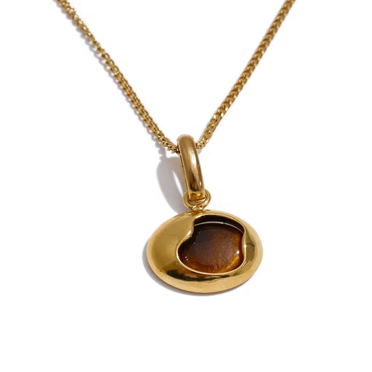 Tiger Eye Pendant Necklace