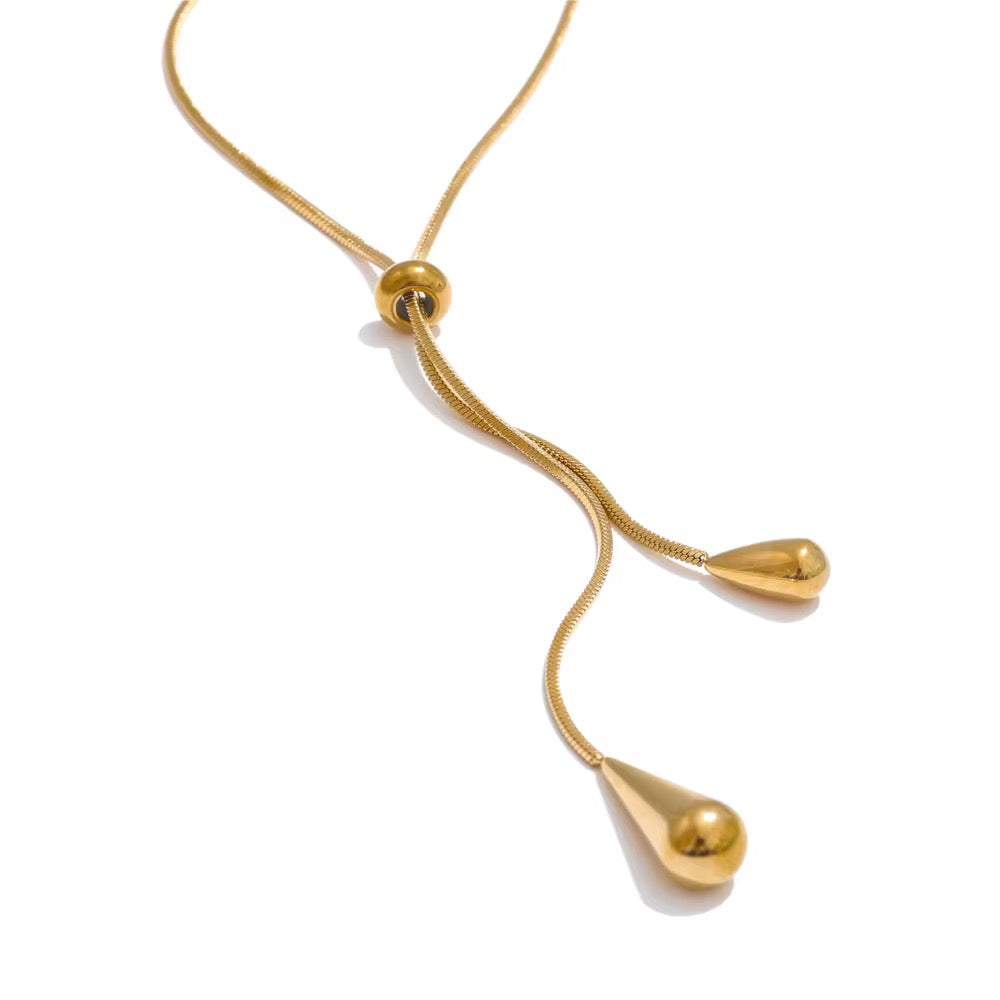 Adjustable Slider Snake Chain Necklace