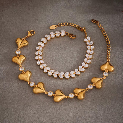 Golden Heart Charm Necklace