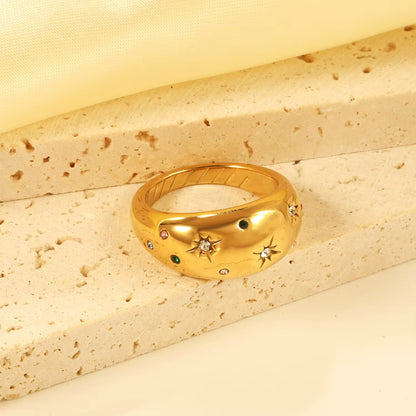 Star Signet Dome Ring
