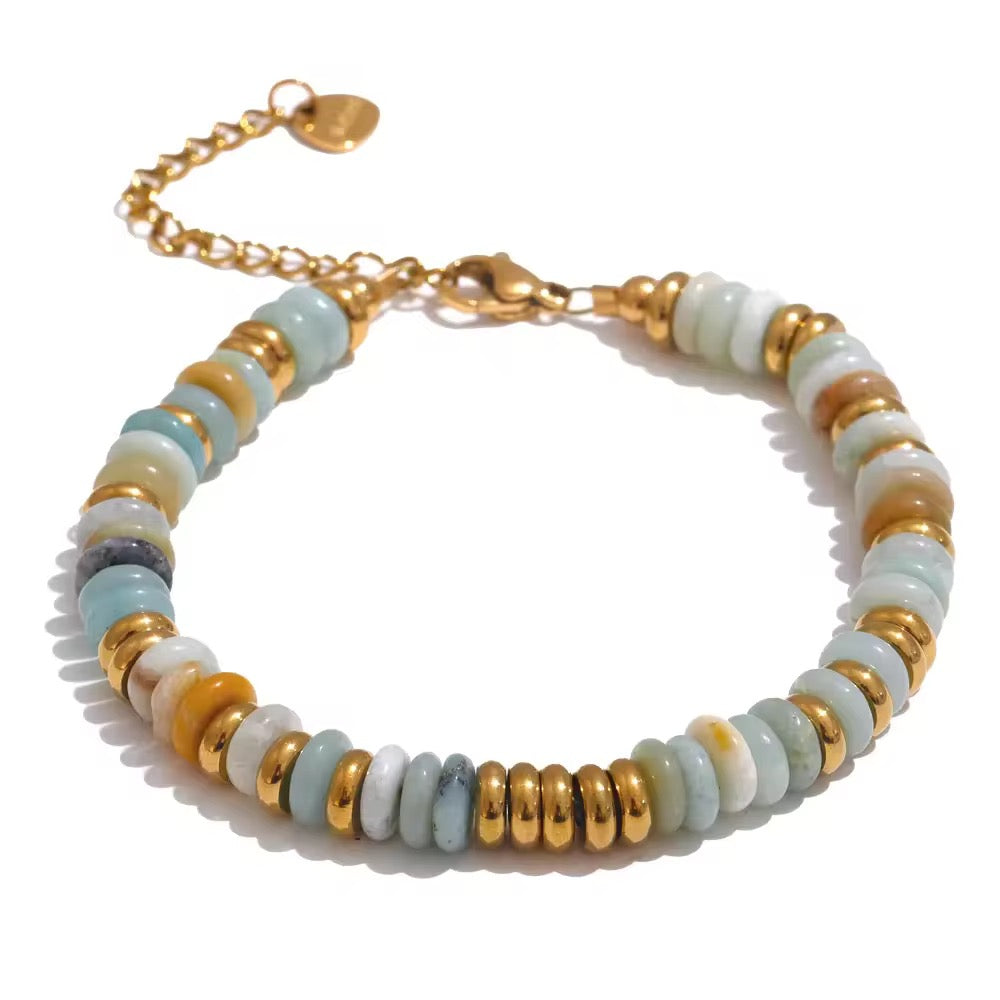 Colorful Beaded Chain Bracelet