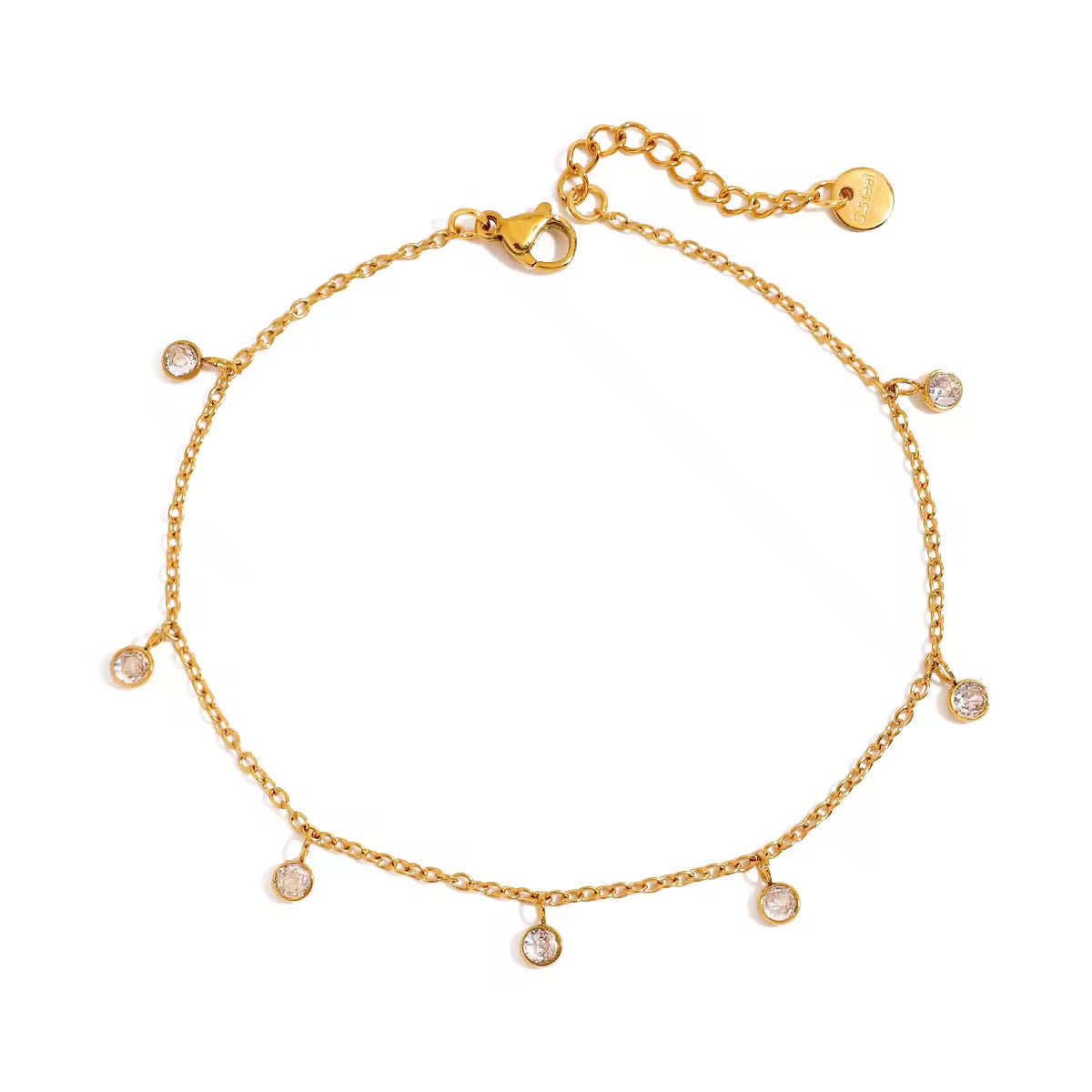 Crystal Charm Anklet