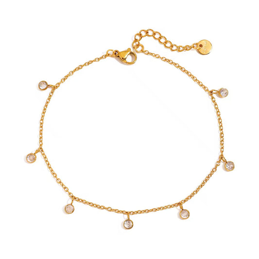Crystal Charm Anklet
