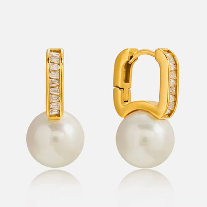 Luxe Pearl Crystal Earrings