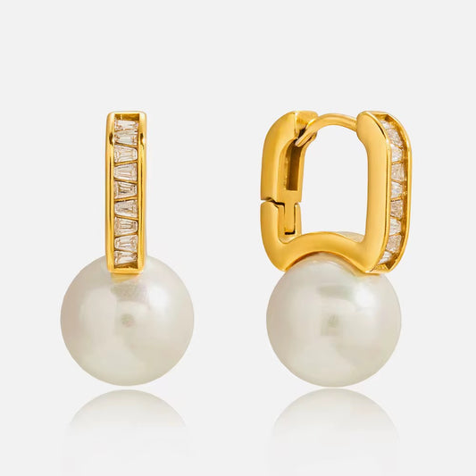 Luxe Pearl Crystal Earrings