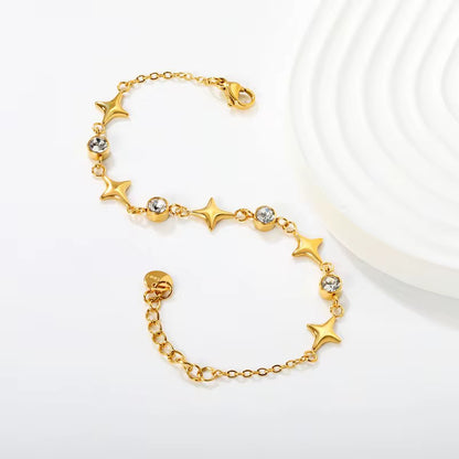 Star Crystal Chain Bracelet