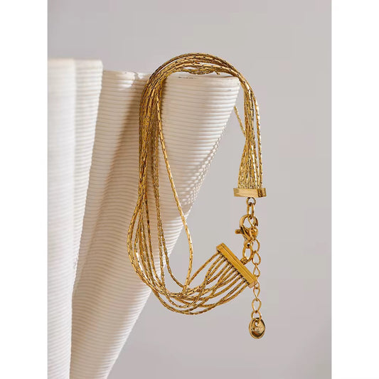 Luxury Multi-Layer Gold Chain Bracelet