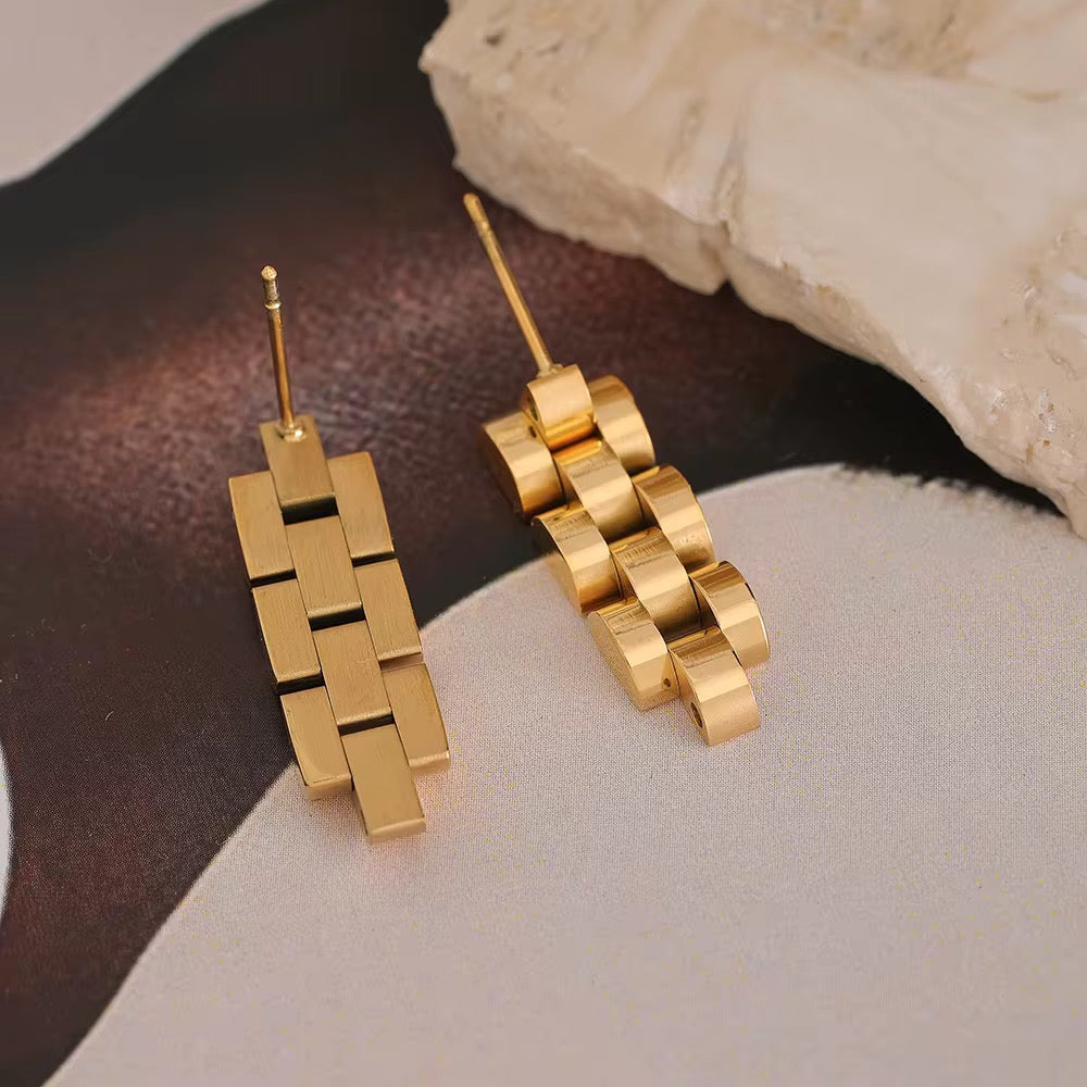 Chunky Chain Link Drop Earrings