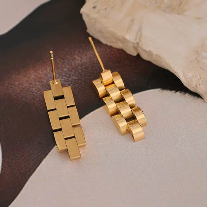 Chunky Chain Link Drop Earrings