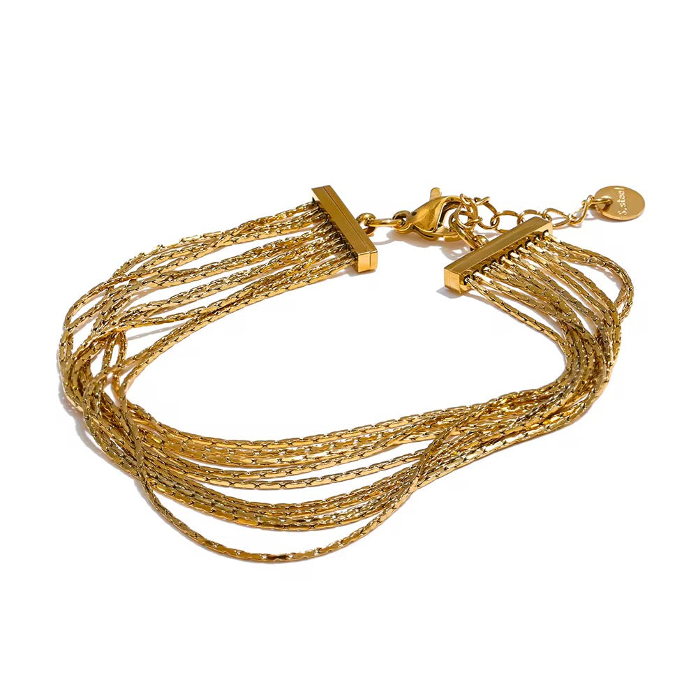 Luxury Multi-Layer Gold Chain Bracelet