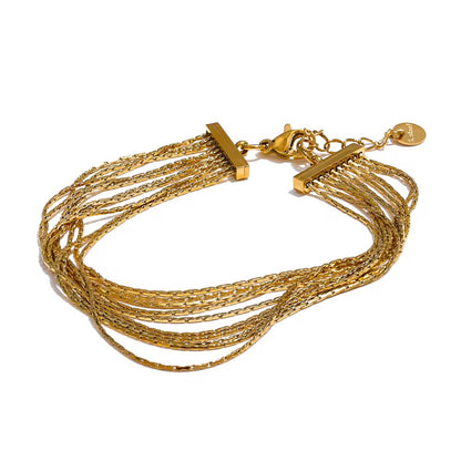 Luxury Multi-Layer Gold Chain Bracelet