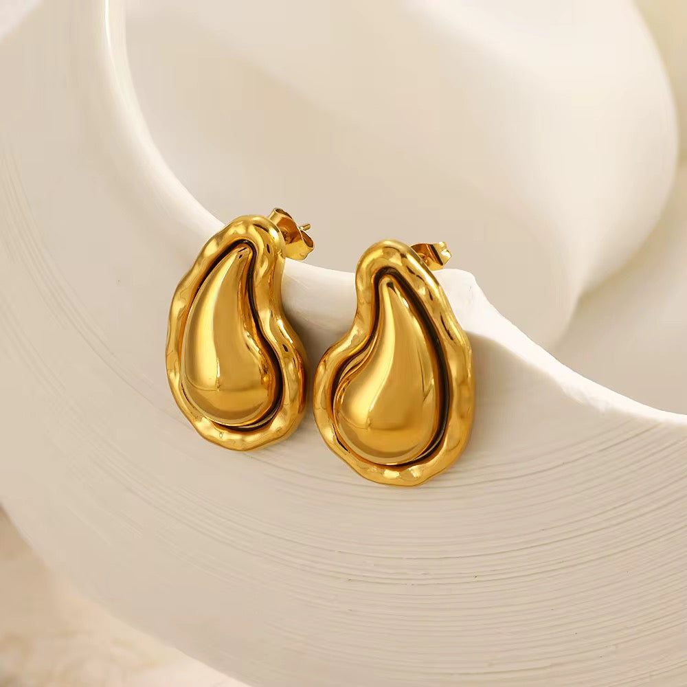Sculpted Teardrop Earrings