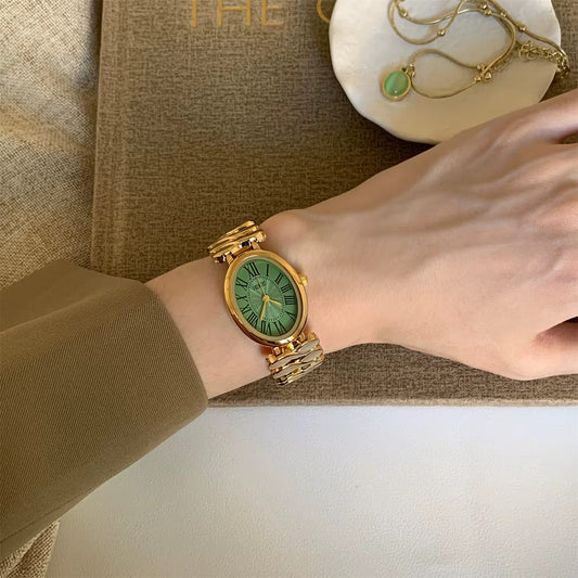 Vintage Roman Oval Watch